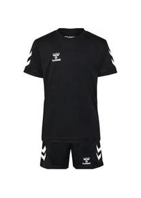 Hummel hmlLOGO Sport-Set Trikot+Shorts Kinder 2001 - black 152
