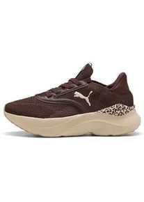 Puma Softride Mayve Animal Laufschuhe Damen 01 - chocolate brown/alpine snow/sand dune 38.5