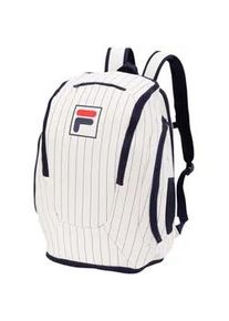 Fila Tennis-Rucksack Heritage (Haupt-, Schl&auml;ger- und Schuhfach) weiss/navyblau