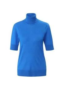 Rollkragen-Pullover Peter Hahn blau, 44