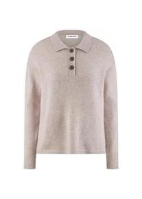 Polo-Pullover Kaschmir Peter Hahn beige, 40