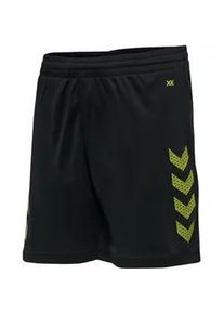 Hummel Core XK Poly Shorts Kinder 2096 - black/lime popsicle 140