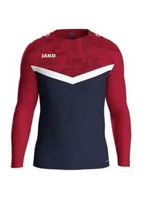 Jako Iconic Sweatshirt Kinder 901 - marine/chili rot 152