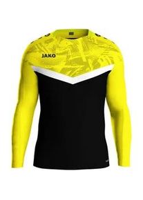 Jako Iconic Sweatshirt Kinder 808 - schwarz/soft yellow 164