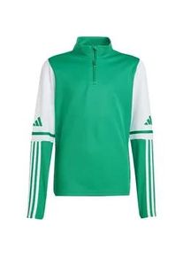 Adidas Squadra 25 1/4-Zip Sweatshirt Kinder JP3160 - team green/white 164