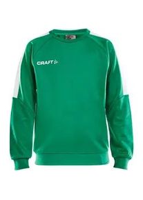Craft Progress Round-Neck Sweatshirt Kinder 651900 - team green/white 134/140
