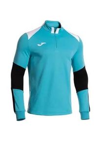 Joma Danubio IV 1/4-Zip Sweatshirt Kinder 011 - t&uuml;rkis fluor /schwarz 128