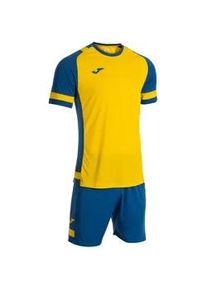 Joma Lider Trainingsshirt + Shorts Set Kinder 907 - gelb/royalblau 140