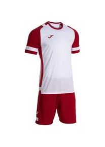 Joma Lider Trainingsshirt + Shorts Set Kinder 206 - wei&szlig;/rot 128