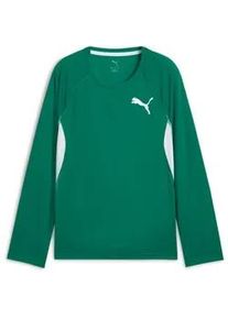 Puma Cross The Line 3.0 Langarmshirt Kinder 06 - power green 140