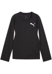 Puma Cross The Line 3.0 Langarmshirt Kinder 51 - Puma black-Puma white 128