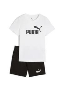 Puma Essentials No.1 Logo T-Shirt & Shorts Set Kinder 02 - Puma white-Puma black 98
