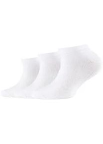 3er Pack Camano Soft Bio-Baumwoll Sneakersocken Kinder 0001 - white 31-34