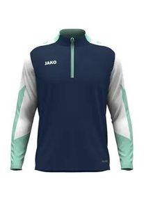 Jako Dynamic 1/4-Zip Sweatshirt Kinder 915 - marine/wei&szlig;/minze 164