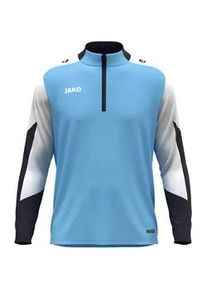 Jako Dynamic 1/4-Zip Sweatshirt Kinder 431 - skyblue/wei&szlig;/marine 128