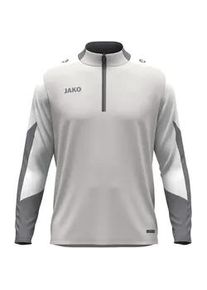 Jako Dynamic 1/4-Zip Sweatshirt Kinder 837 - hellgrau/wei&szlig;/grau 152