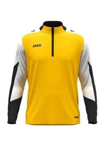 Jako Dynamic 1/4-Zip Sweatshirt Kinder 305 - gelb/wei&szlig;/schwarz 152