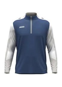 Jako Dynamic 1/4-Zip Sweatshirt Kinder 921 - nachtblau/wei&szlig;/hellgrau 152