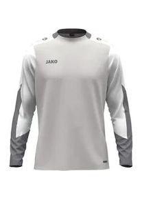 Jako Dynamic Sweatshirt Kinder 837 - hellgrau/wei&szlig;/grau 116