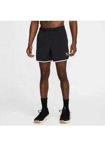 Nike Gym Heritage Dri-FIT 5" Unlined Fitness Shorts Herren 010 - black/pale ivory/black L