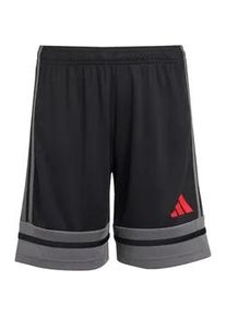 Adidas Squadra 25 Fu&szlig;ballshorts Kinder JN4448 - black/team grey four/pure ruby 152