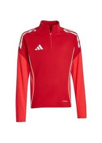 Adidas Tiro 25 Competition 1/4-Zip Sweatshirt Kinder JI6501 - team power red 2/pure ruby 164