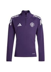 Adidas Manchester United Sweatshirt 2025/26 Kinder JP3127 - aurora plum/white/black 128