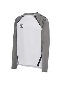 Hummel hmlLEAD 2.0 Crew Sweatshirt Kinder 9396 - white/steel gray 164