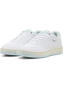 Puma Court Classy Sneaker Damen 18 - Puma white/sea glass/Puma silver 38