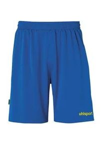 Uhlsport For the Planet Center Basic Fu&szlig;ballshorts Kinder azurblau/limonengelb 116