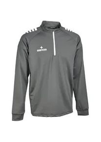 Derbystar Madrid 1/4-Zip Sweatshirt Kinder grau/wei&szlig; 128