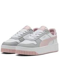 Puma Carina Street Plateau Sneaker Damen 53 - Puma white/mauve mist/gray echo 41