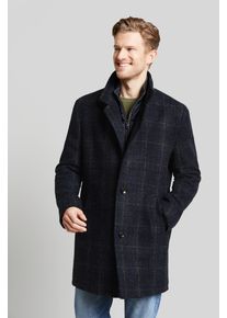 Wollmantel Bugatti, Herren, Gr. 60, gr&uuml;n (oliv), 60% Polyacryl, 20% Polyester, 20% Wolle, kariert, normal, normaler Saum, M&auml;ntel Wollmantel, in klassischer Optik