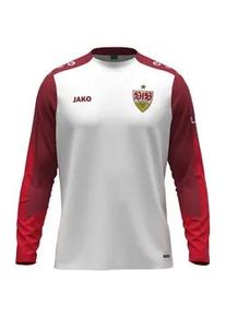 Jako VfB Stuttgart Dynamic Sweatshirt Kinder 656 - wei&szlig;/dunkelrot/rot 164