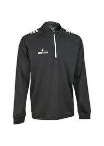 Derbystar Madrid 1/4-Zip Sweatshirt Kinder schwarz/wei&szlig; 164