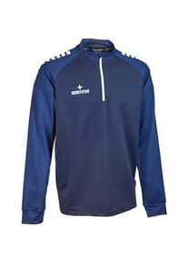 Derbystar Madrid 1/4-Zip Sweatshirt Kinder navy/wei&szlig; 152