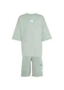 Adidas TRNSTR T-Shirt + Shorts Set Kinder KE2664 - blush pink/white 122
