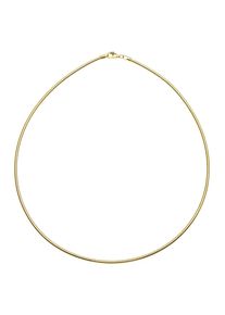 Halsreif OSTSEE-SCHMUCK "- Omega 2,2 mm - Silber 925/000, vergoldet -" Gr. 50, gold (goldfarben, gelb), Halsketten, Damen, 50, Silber 925 (Sterlingsilber), Halsreif