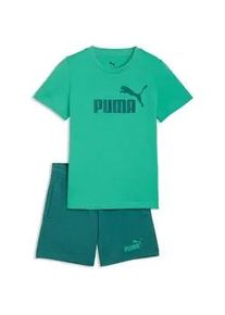 Puma Essentials No.1 Logo T-Shirt + Shorts Set Kinder 40 - vibrant green 122