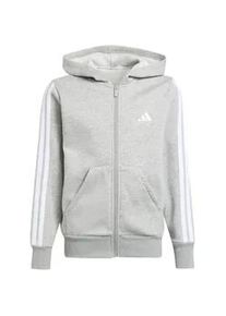 Adidas Essentials Sweatjacke Kinder JY4979 - medium grey heather/white 164