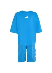 Adidas TRNSTR T-Shirt + Shorts Set Kinder KE2663 - wonder sage/white 122