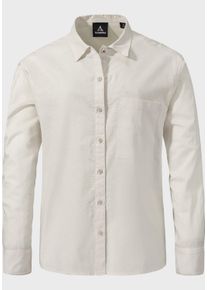 Sch&ouml;ffel Outdoorbluse SCH&Ouml;FFEL "Urban Blouse Style Chanduy WMS", Damen, Gr. 40, beige (9040, natur), Oberstoff: 73% Baumwolle 27% Hanf, bequem, V-Ausschnitt, Blusen Outdoorbluse