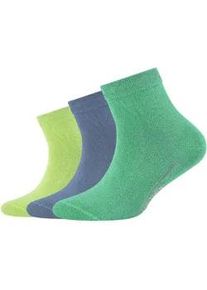 3er Pack Camano Soft Bio-Baumwolle Quarter Socken Kinder 7115 - katydid 31-34