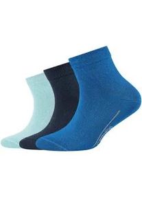 3er Pack Camano Soft Bio-Baumwolle Quarter Socken Kinder 5527 - daphne 31-34