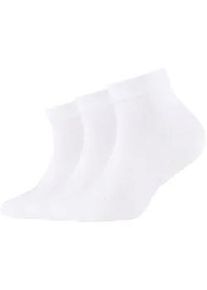 3er Pack Camano Soft Bio-Baumwolle Quarter Socken Kinder 0001 - white 27-30