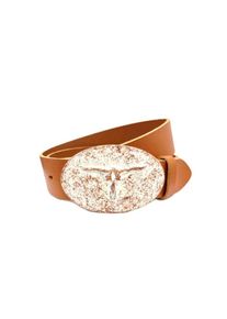 Lederg&uuml;rtel RETTUNGSRING G&Uuml;RTEL, Damen, Gr. 100, braun (cognac), Rindsleder, G&uuml;rtel Lederg&uuml;rtel