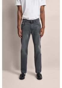 5-Pocket-Jeans Bugatti "Basic Essential", Herren, Gr. 40, L&auml;nge 30, grau (284, dunkelgrau), 97% Baumwolle, 3% Elasthan, Jeans 5-Pocket-Jeans, Authentic Denim