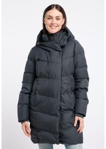 Steppjacke Ragwear "PAVLA", Damen, Gr. XS (34), grau (dunkelgrau), Web, Obermaterial: 100% Polyester, unifarben, ca. Mitte Oberschenkel, Jacken Steppjacke, wasserabweisender und w&auml;rmender Steppmantel f&uuml;r den Winter