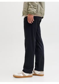 Jack & Jones Chinohose JACK & JONES "JPSTKANE DYLAN CHINO", Herren, Gr. 31, L&auml;nge 34, schwarz navy, Web, Obermaterial: 98% Baumwolle, 2% Elasthan, unifarben, regular fit kn&ouml;chellang, Hosen Chinohose