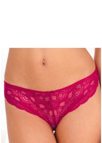 String Vivance "Mirabella", Damen, Gr. 36/38, pink, Microtouch, Obermaterial: 87% Polyamid, 13% Elasthan, k&ouml;rpernah, Unterhosen String, rundherum aus Spitze